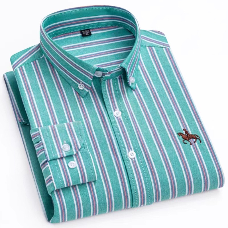 Oxford Cotton Casual Shirt Business - جديد 100% القطن أكسفورد قميص للرجال
