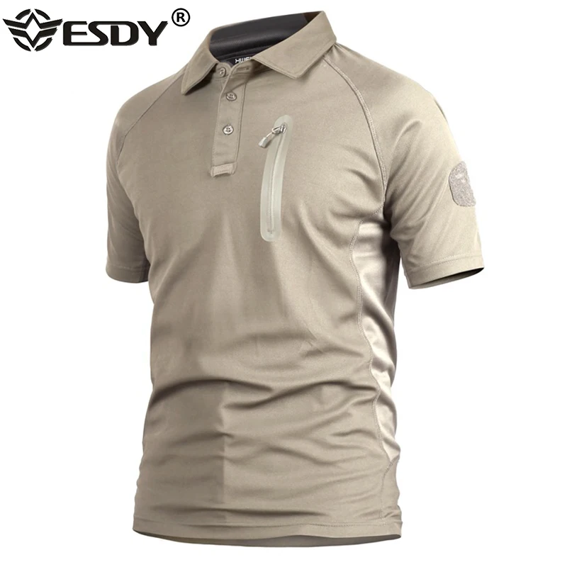 Tactical Military Shirt Cargo - 2025 الصيف الرجال قصيرة الأكمام قميص