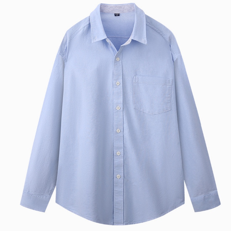 Oxford Cotton Casual Shirt Business - 5XL أكسفورد 100% قميص قطني بكم