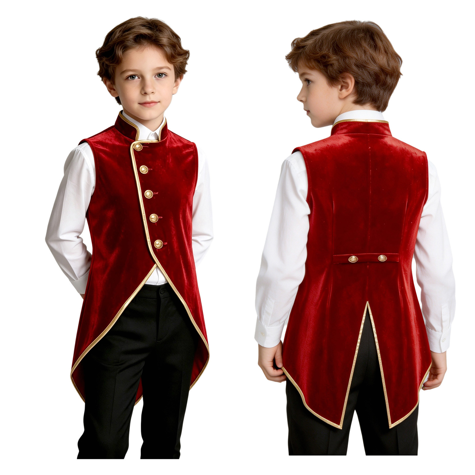 Jackets - سترة ريترو من المخمل للأولاد بتصميم