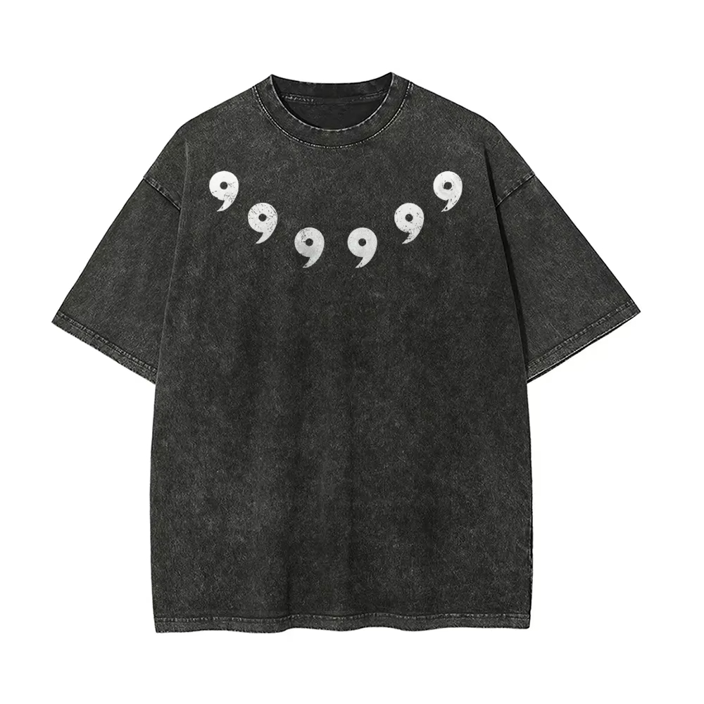 Acid Wash Vintage Graphic T Shirt - تي شيرت ناروتو ساج أوف سيكس