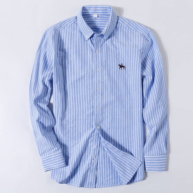 6XL 100% القطن أكسفورد قميص أب - مراجعة Oxford Cotton Casual Shirt Business وسعره