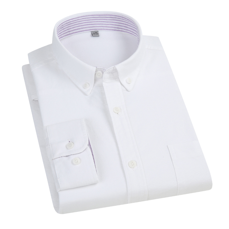 5XL أكسفورد 100% قميص قطني بكم - مراجعة Oxford Cotton Casual Shirt Business وسعره