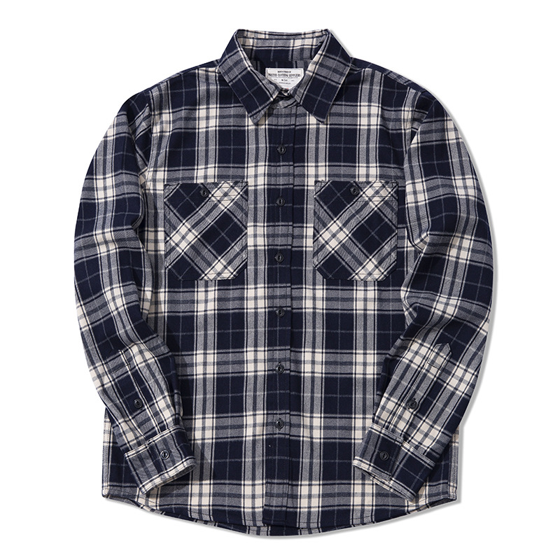 قميص فلانيل كلاسيكي للرجال لفص - مراجعة Flannel Plaid Shirt Heavy Weight وسعره