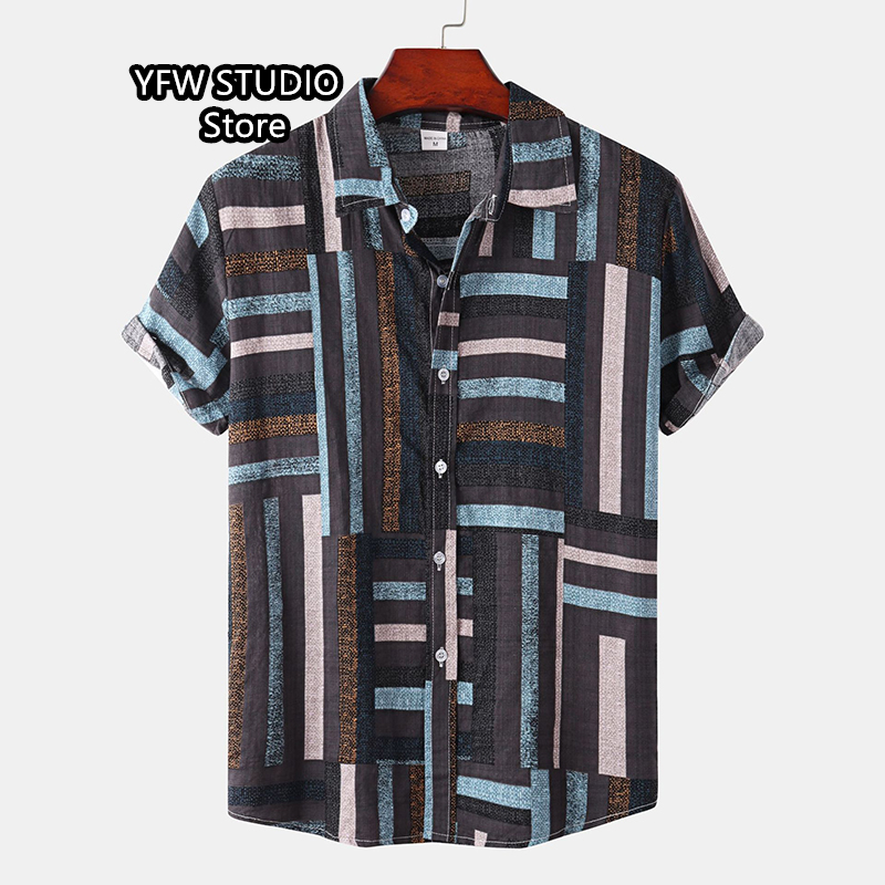 بلوزة رجالية هاواي مطبوعة عتيق - مراجعة Vintage Hawaiian Floral Shirt وسعره