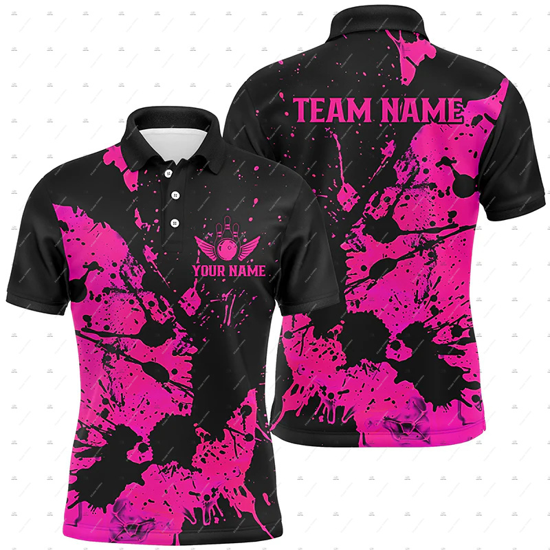 قمصان بولو صيفية بأكمام قصيرة  - مراجعة Short Sleeve Bowling Shirt Retro وسعره