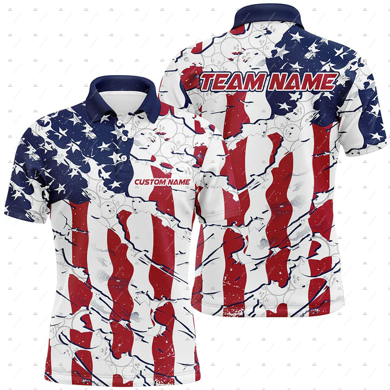 قمصان بولو صيفية بأكمام قصيرة  - مراجعة Short Sleeve Bowling Shirt Retro وسعره