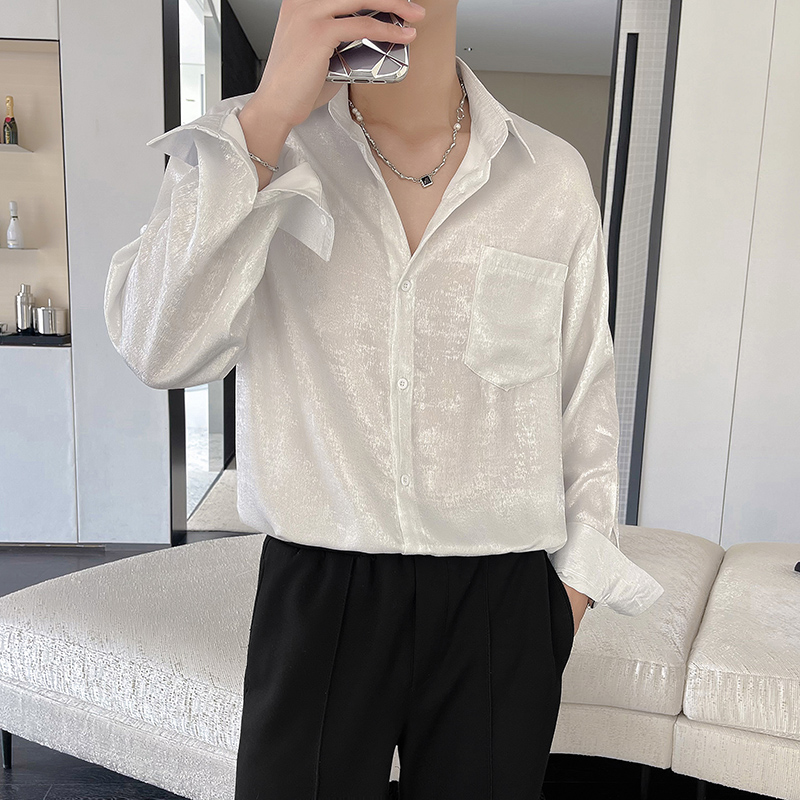 مثير الحرير الساتان قمصان للرج - مراجعة Mens Satin Silk Dress Shirt وسعره