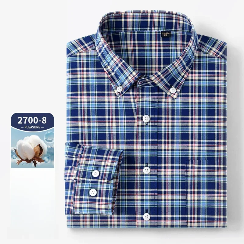 عالية الجودة طويلة الأكمام قمي - مراجعة Oxford Cotton Casual Shirt Business وسعره