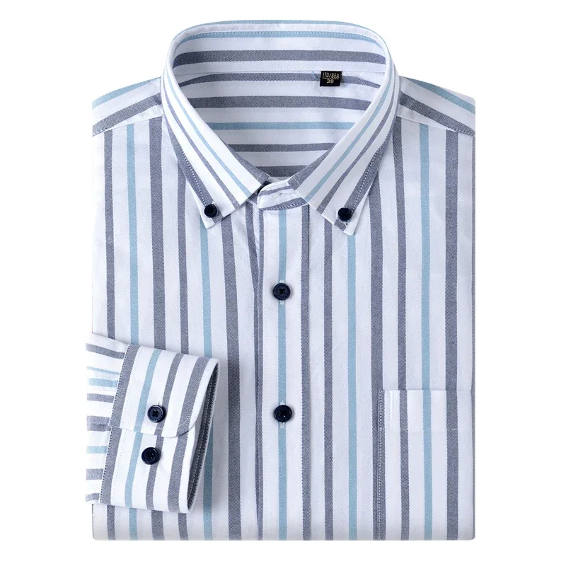 عالية الجودة طويلة الأكمام قمي - مراجعة Oxford Cotton Casual Shirt Business وسعره