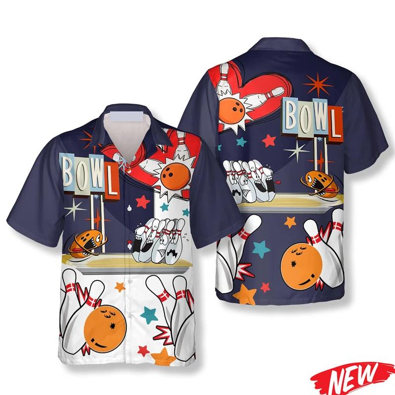 قميص هاواي كلاسيكي بنمط البولي - مراجعة Short Sleeve Bowling Shirt Retro وسعره