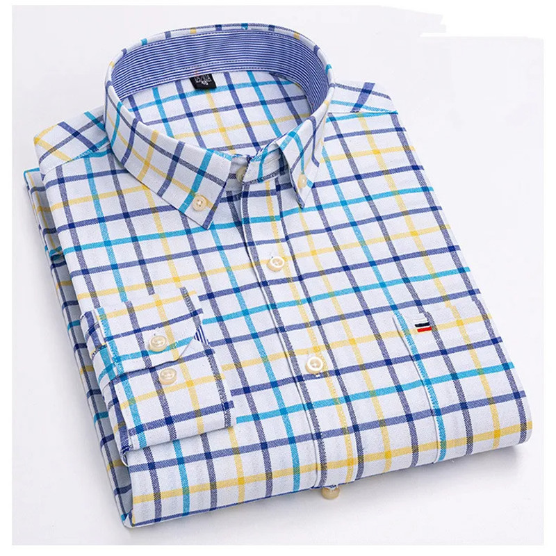 قميص أوكسفورد قطني بأكمام طويل - مراجعة Oxford Cotton Casual Shirt Business وسعره
