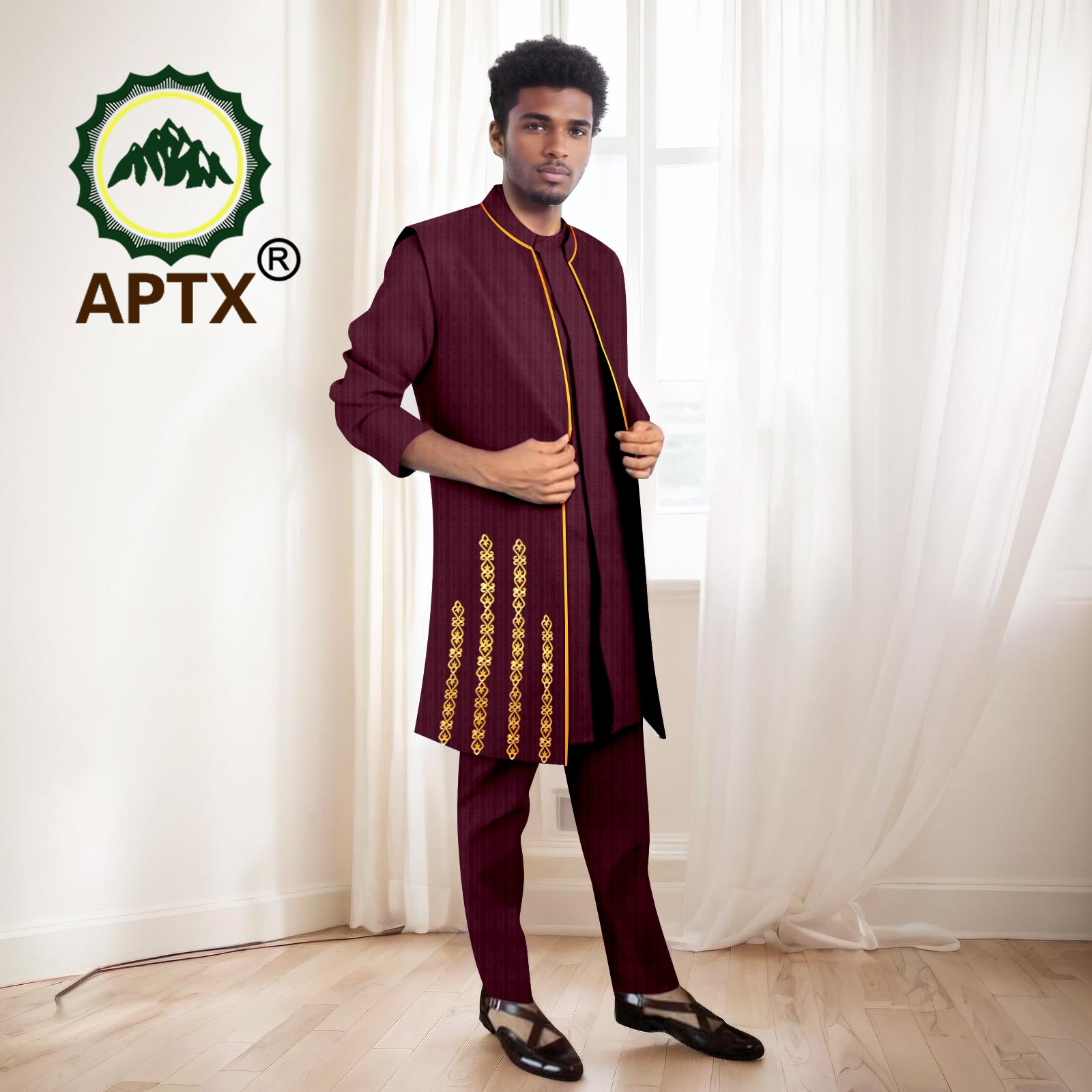 الدعاوى الرجال الأفريقية مجموع - مراجعة Mandarin Collar Formal Shirt Slim Fit وسعره