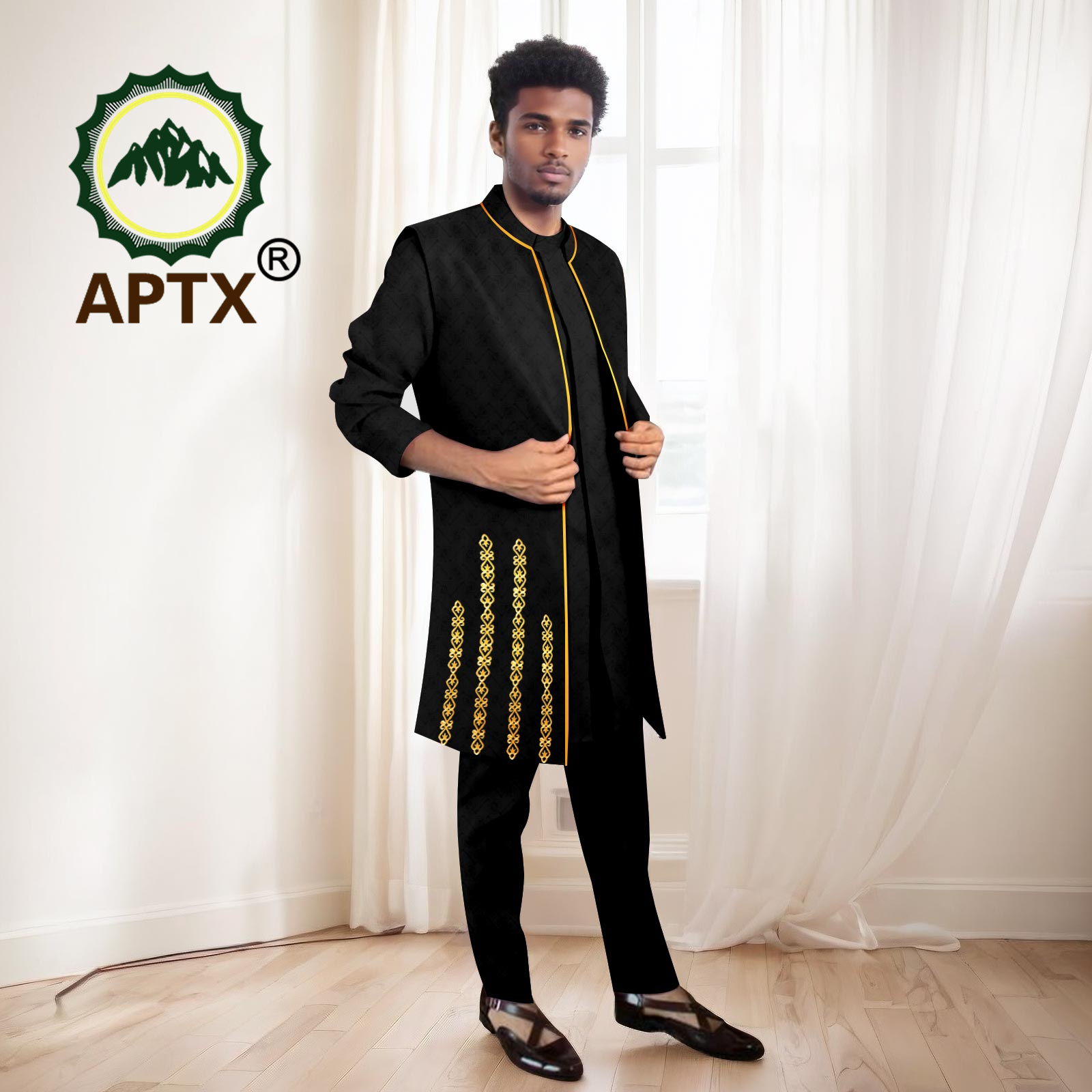 الدعاوى الرجال الأفريقية مجموع - مراجعة Mandarin Collar Formal Shirt Slim Fit وسعره