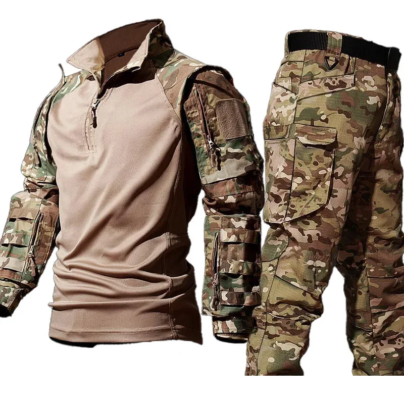 طقم قميص تكتيكي جديد للرجال، م - مراجعة Tactical Military Shirt Cargo وسعره