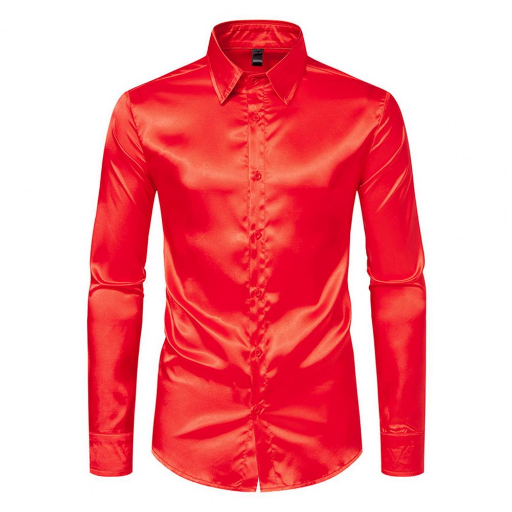قميص رجالي من الساتان الحريري  - مراجعة Mens Satin Silk Dress Shirt وسعره