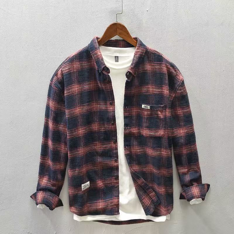 قميص كاجوال جديد بنقشة مربعات  - مراجعة Flannel Plaid Shirt Heavy Weight وسعره