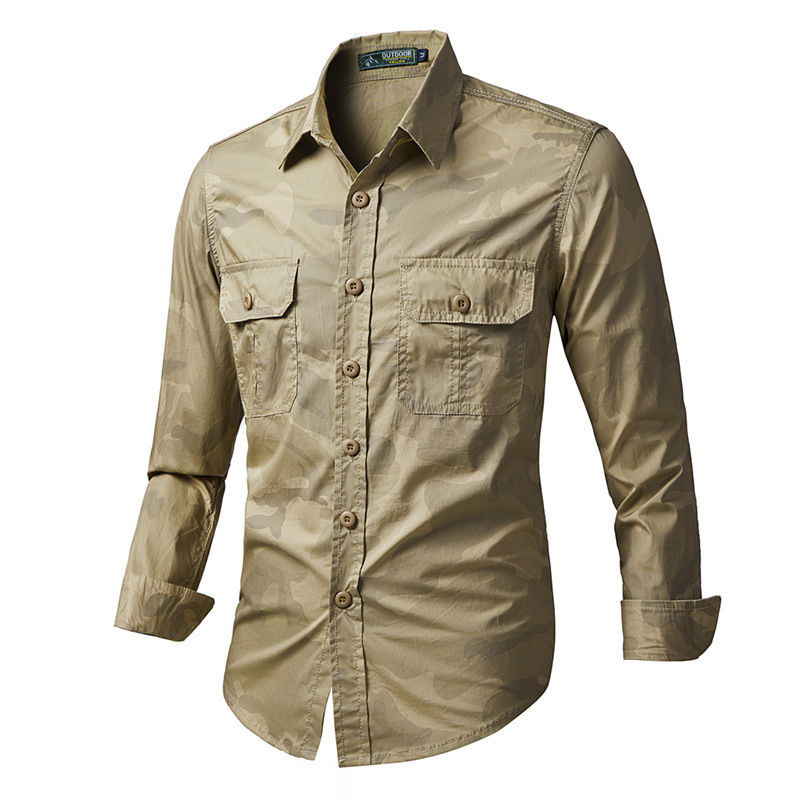 قمصان تكتيكية رجالية للربيع وا - مراجعة Tactical Military Shirt Cargo وسعره