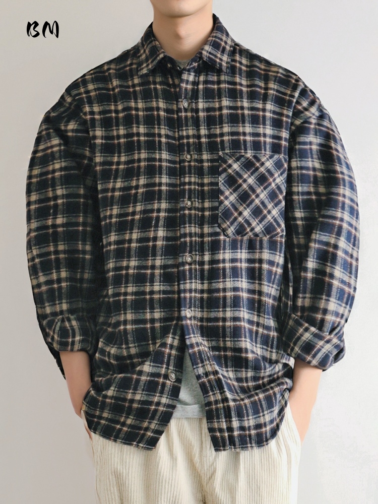 ‌ اليابانية خمر الوزن الثقيل ا - مراجعة Flannel Plaid Shirt Heavy Weight وسعره