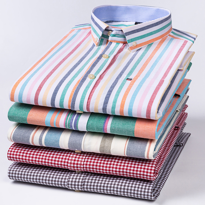 القطن الخالص عالية الجودة الأع - مراجعة Oxford Cotton Casual Shirt Business وسعره