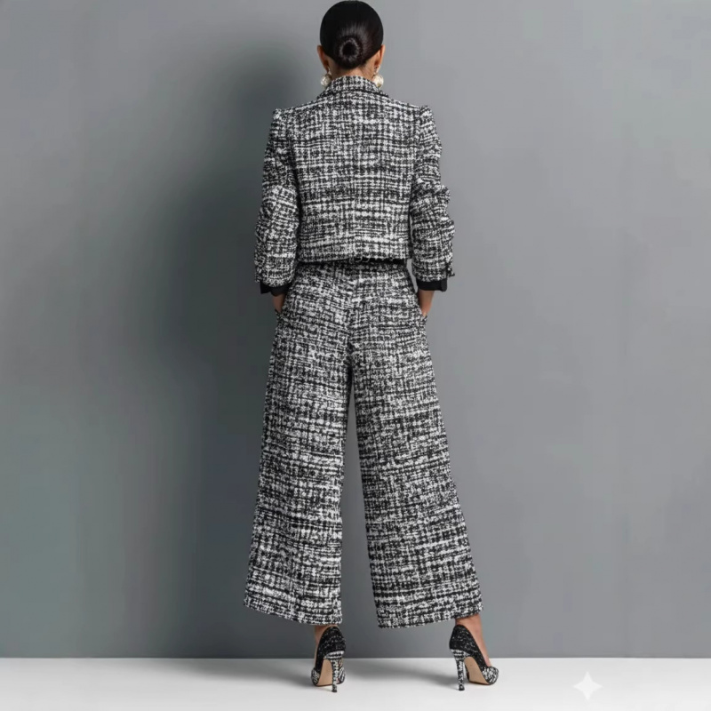 طقم نسائي أوروبي جديد من QICHE - مراجعة Jackets وسعره