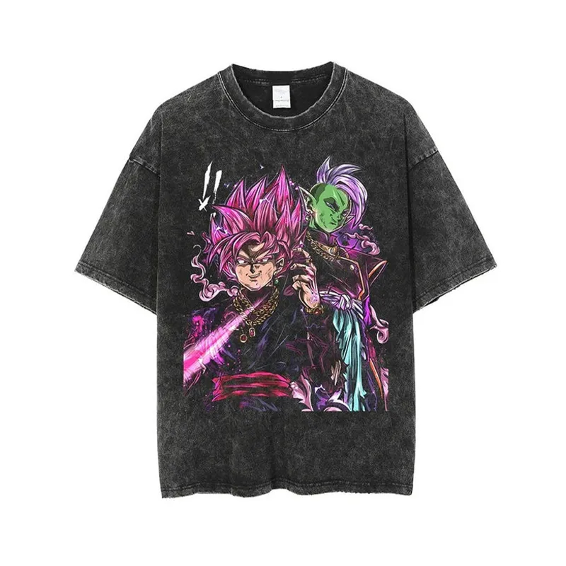 تي شيرت غوكو بلاك روز دراغون ب - مراجعة Acid Wash Vintage Graphic T Shirt وسعره