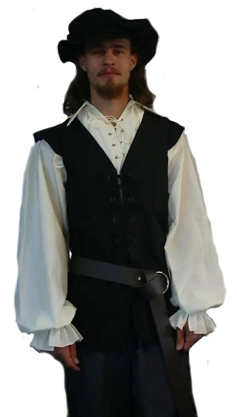قمصان القرون الوسطى تكدرت القو - مراجعة Medieval Gothic Lace Up Pirate Shirt وسعره