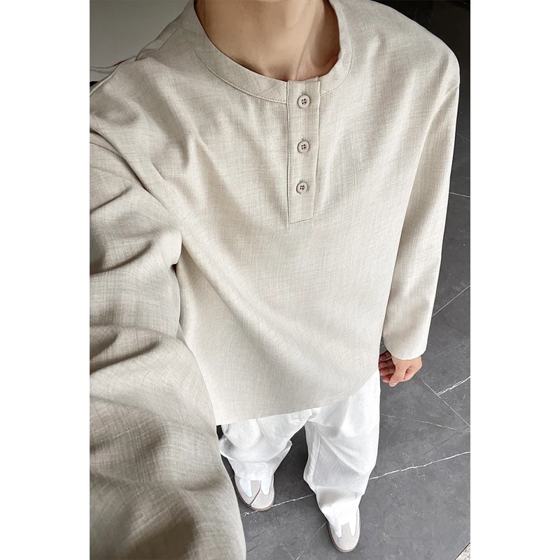 قميص رجالي كاجوال من الكتان ال - مراجعة Mens Linen Shirt Long Sleeve وسعره