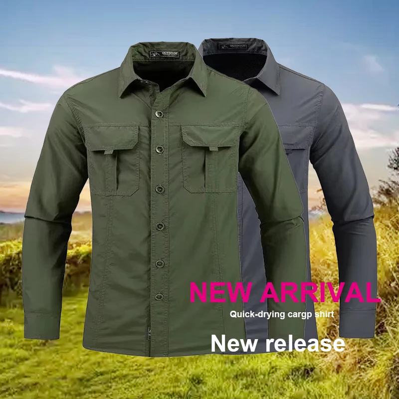 5XL الرجال خفيفة الوزن التجفيف - مراجعة Tactical Military Shirt Cargo وسعره