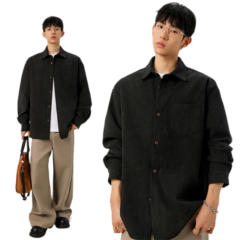 قميص رجالي من قماش الكوردوروي  - مراجعة Corduroy Button Up Shirt Men وسعره