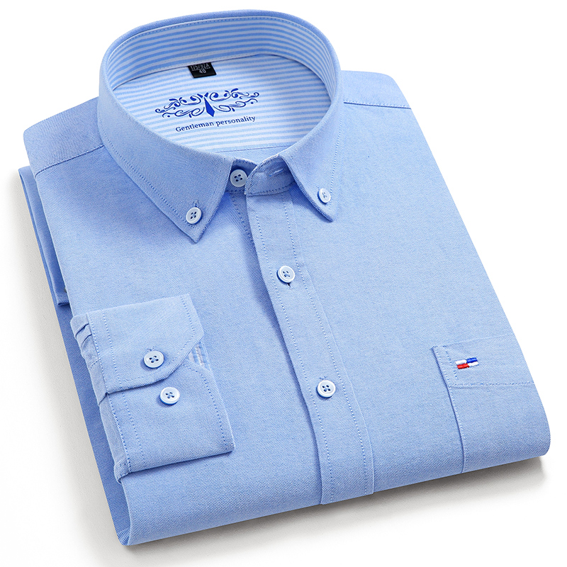 قميص أكسفورد رجالي بأكمام طويل - مراجعة Oxford Cotton Casual Shirt Business وسعره