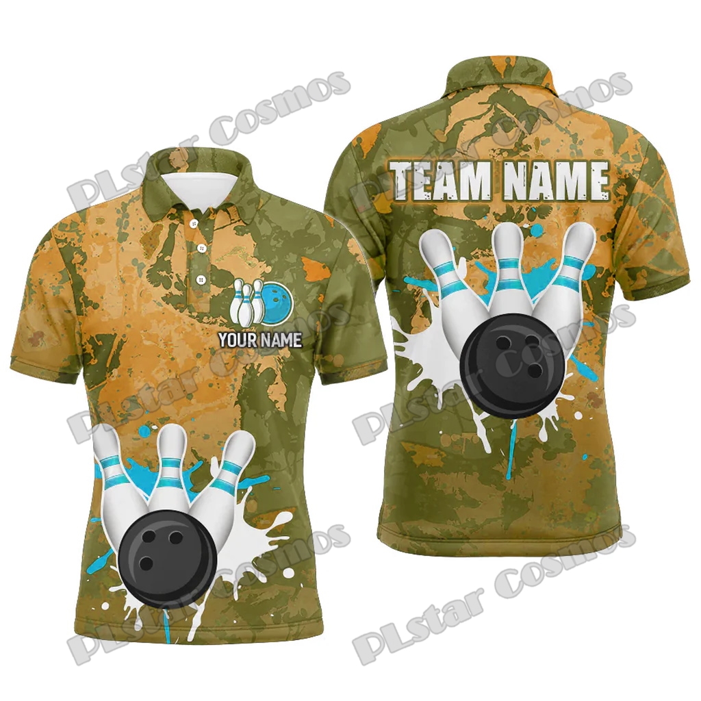 قميص بولو رجالي بتصميم ريترو ب - مراجعة Short Sleeve Bowling Shirt Retro وسعره
