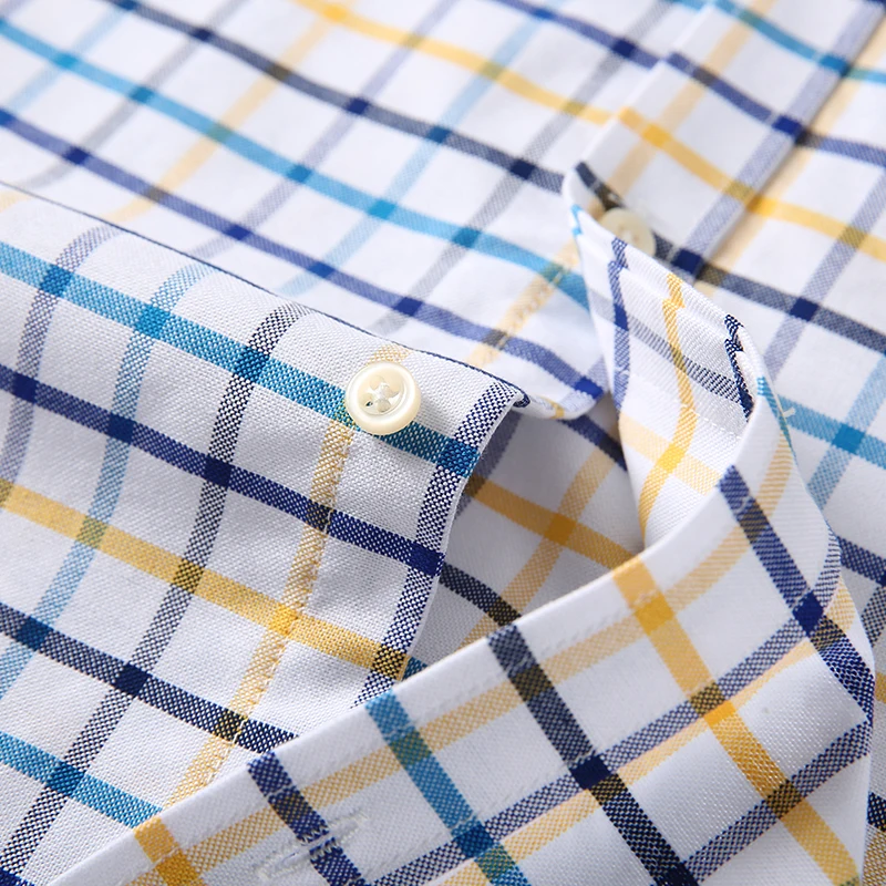 قمصان رجالية قطن 100% بأكمام ط - مراجعة Oxford Cotton Casual Shirt Business وسعره