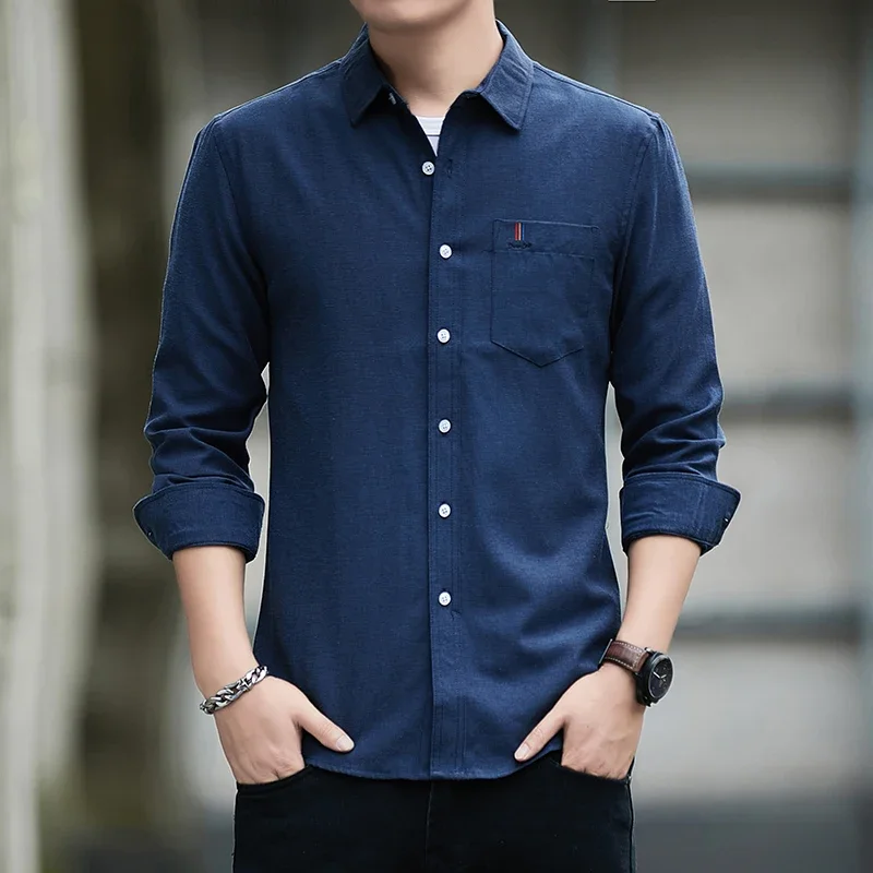 سترة رياضية بأكمام طويلة للرجا - مراجعة Mens Linen Shirt Long Sleeve وسعره