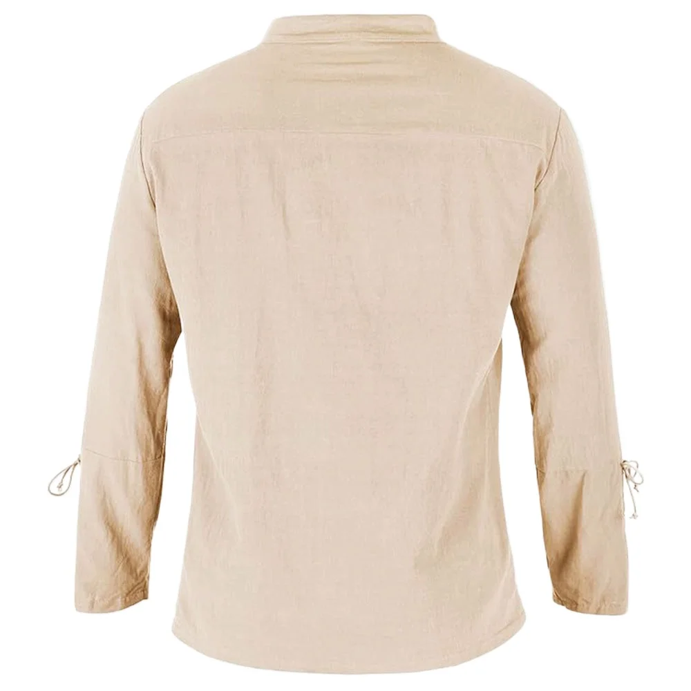 قمصان رجالية طويلة الأكمام الد - مراجعة Medieval Gothic Lace Up Pirate Shirt وسعره