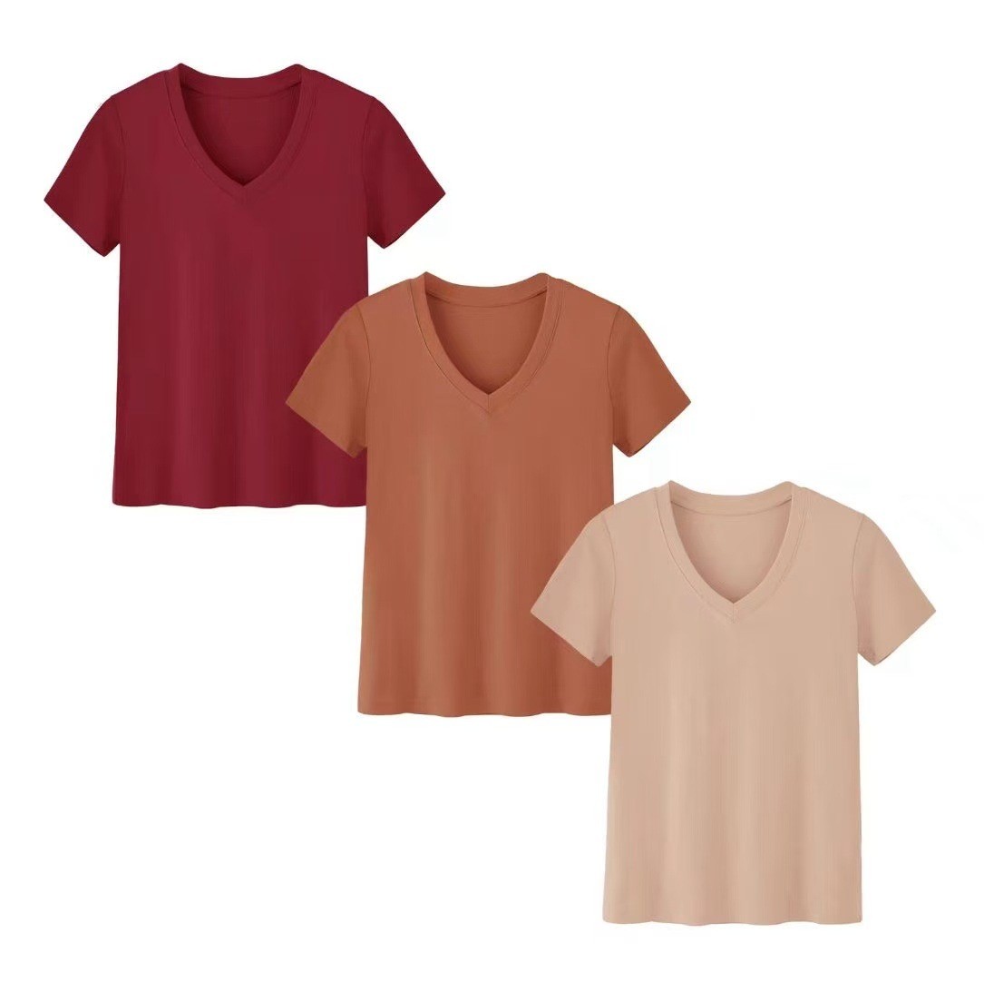 طقم نسائي كاجوال برقبة عالية و - مراجعة T-Shirts وسعره