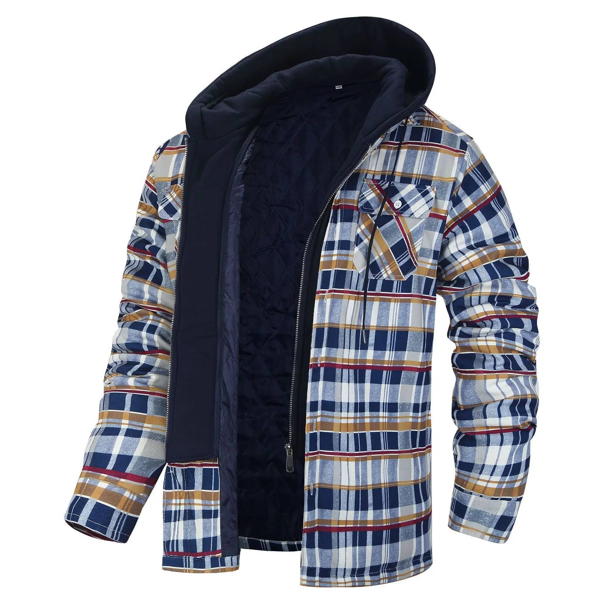 الشتاء الفانيلا منقوشة سترة ال - مراجعة Flannel Plaid Shirt Heavy Weight وسعره