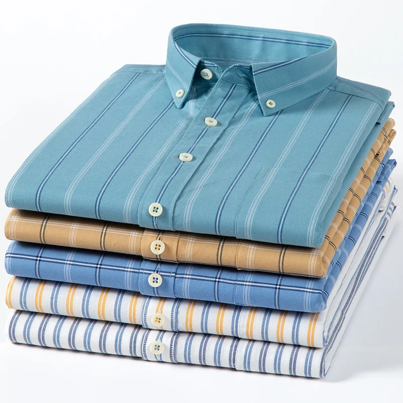 2023 جديد القطن الخالص أكسفورد - مراجعة Oxford Cotton Casual Shirt Business وسعره