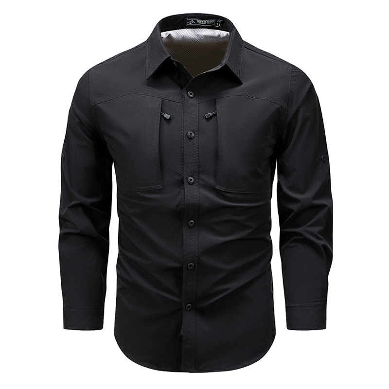 قمصان رجالية طويلة الأكمام للر - مراجعة Tactical Military Shirt Cargo وسعره