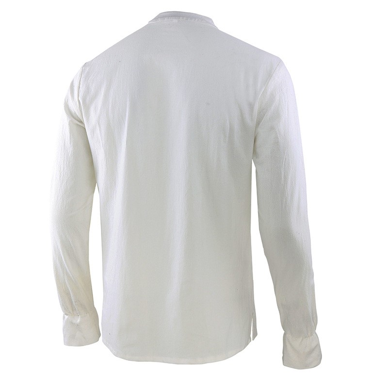 قميص رجالي على طراز عصر النهضة - مراجعة Mens Linen Shirt Long Sleeve وسعره